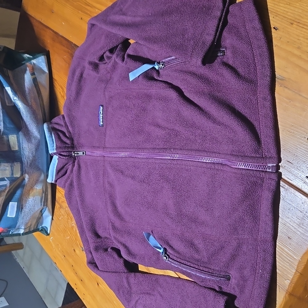 Patagonia Purple Fleece Jacket Sz L 12
